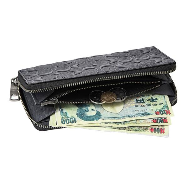 並行輸入 コーチ アウトレット 長財布(ラウンドファスナー) アコーディオン ジップ F58113 BHP ダークネイビー 爆買 | COACH | 05