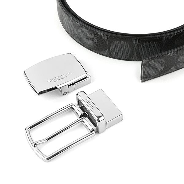 COACH コーチ ベルト シグネチャー F65242 CQ/BK : ブランド