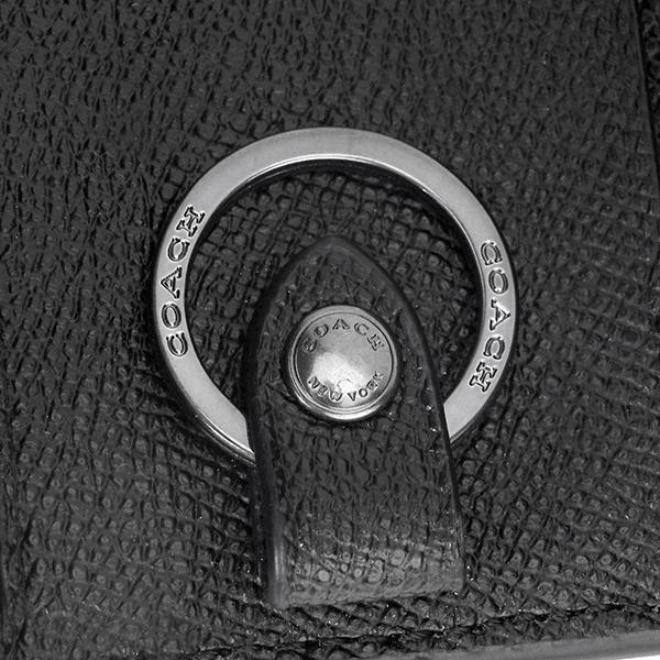 並行輸入 コーチ キーケース COACH 5リング F73992 QBBKメンズ ブラック 黒 | COACH | 05