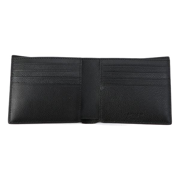 並行輸入 コーチ 2つ折り財布 COACH カーフレザー F74991 BLKメンズ ブラック 黒 | COACH | 04