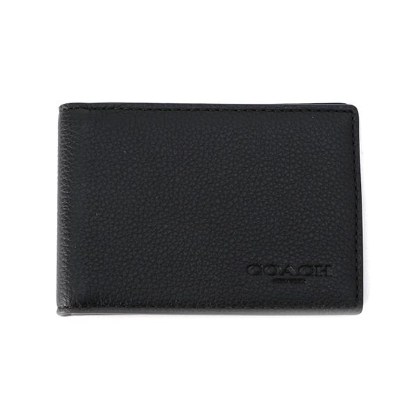 COACH 並行輸入 コーチ 2つ折り財布 カーフレザー F74991 BLK