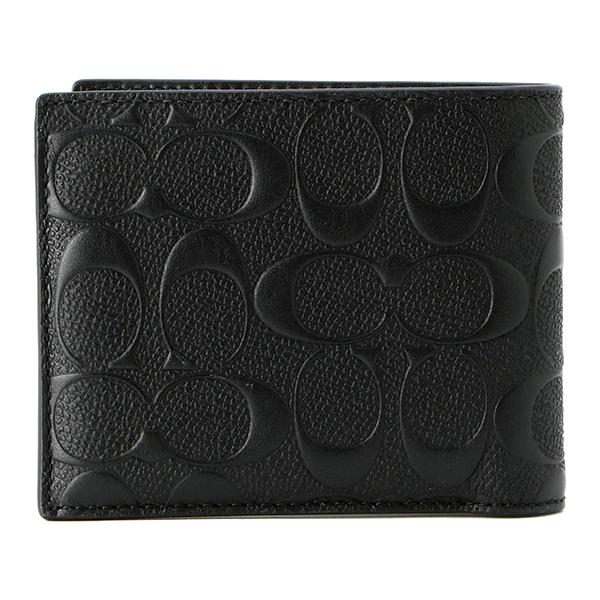 並行輸入 コーチ 2つ折り財布 ブラック 黒 COACH F75371 BLK 爆買 | COACH | 01