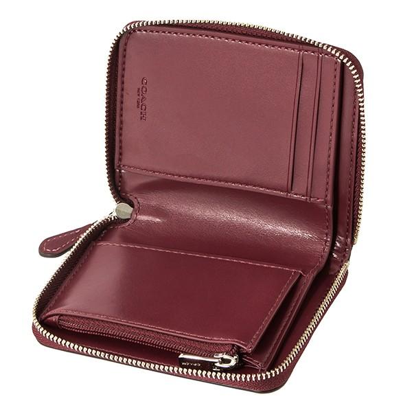 COACH（コーチ） 並行輸入 2つ折り財布 ワインレッド COACH F87757