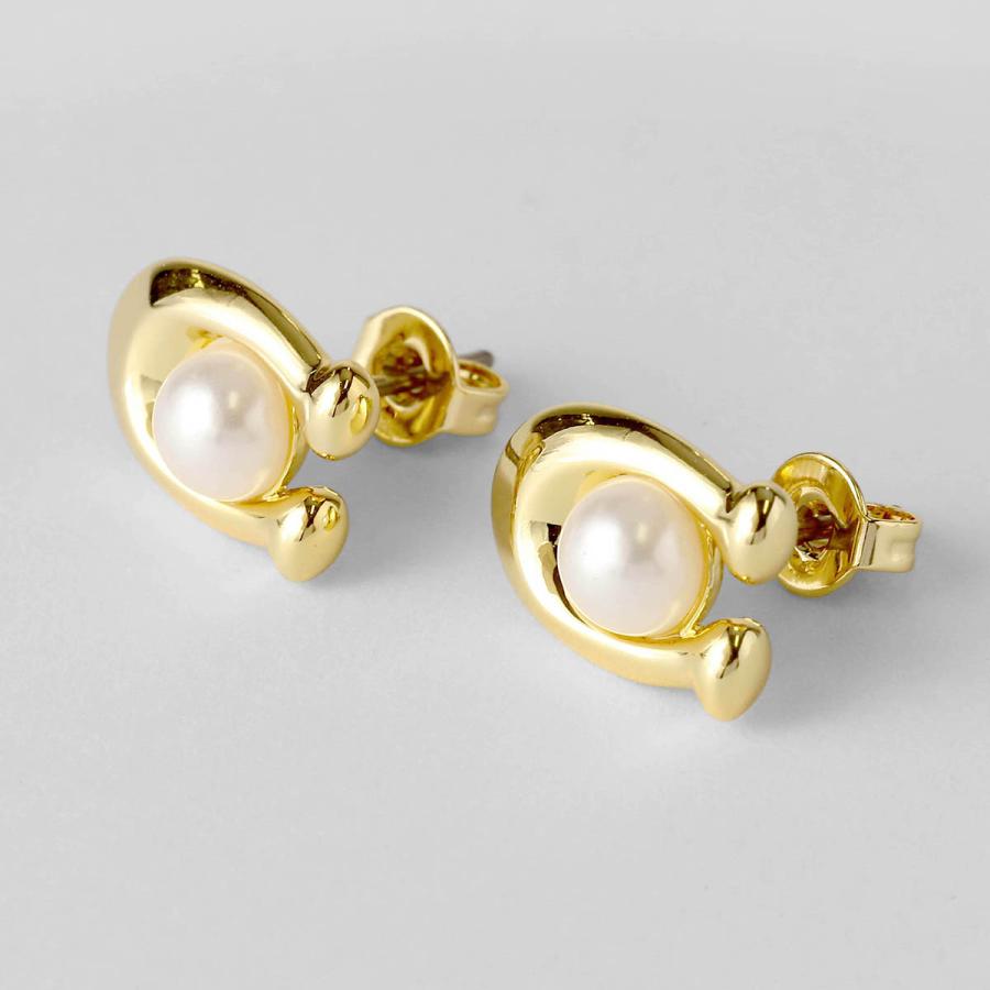 COACH（コーチ） 並行輸入 ピアス シグネチャー 341922 GLD100