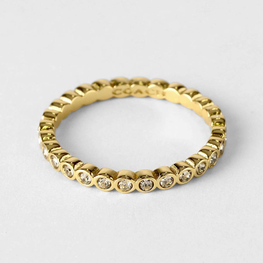 COACH（コーチ） 並行輸入 リング ペグド シグネチャー 506210 GLD710