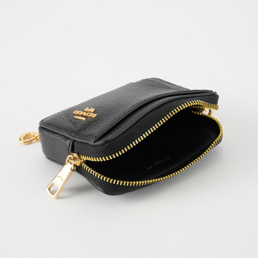 並行輸入 コーチ カードケース ぺブルドレザー 6303 IMBLK | COACH | 03