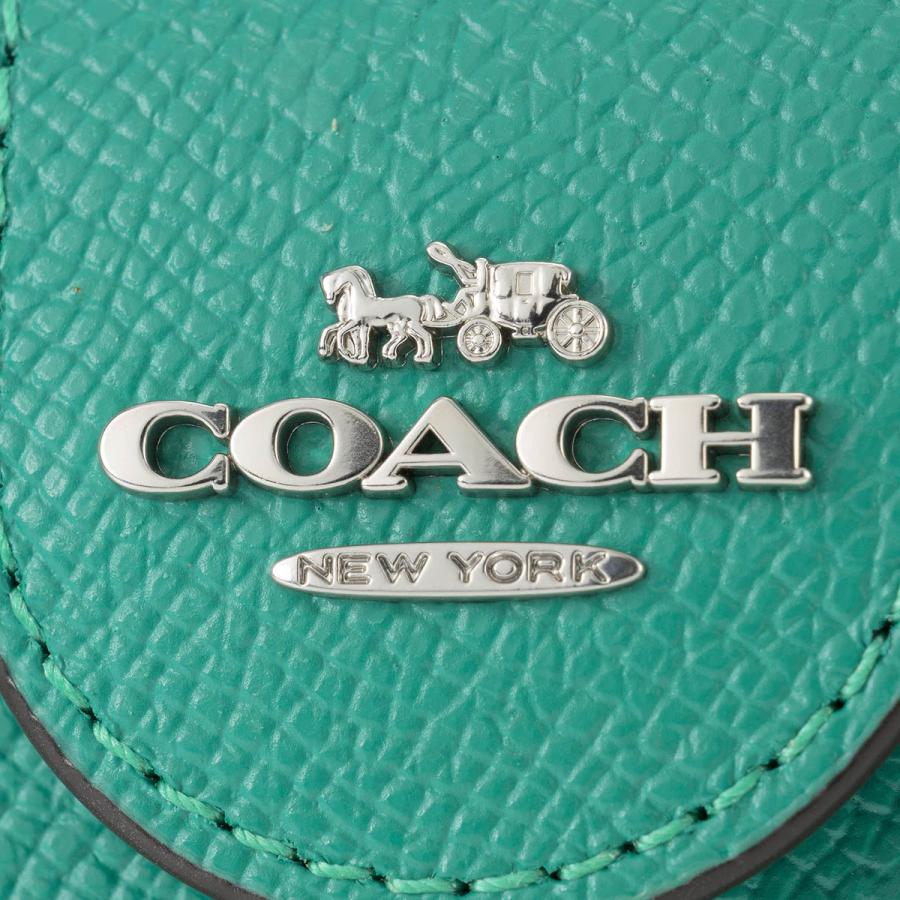 並行輸入 コーチ 2つ折り財布 COACH クロスグレイン 6390 SVAEEレディース グリーン 緑 | COACH | 07