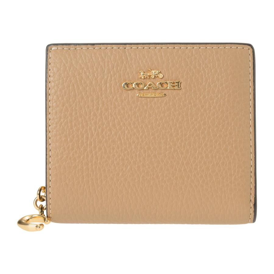 COACH（コーチ） 並行輸入 2つ折り財布 ぺブルドレザー C2862 IMTAU