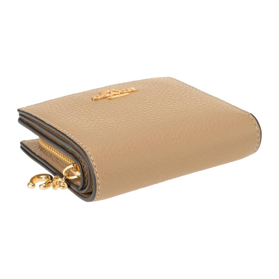 COACH（コーチ） 並行輸入 2つ折り財布 ぺブルドレザー C2862 IMTAU