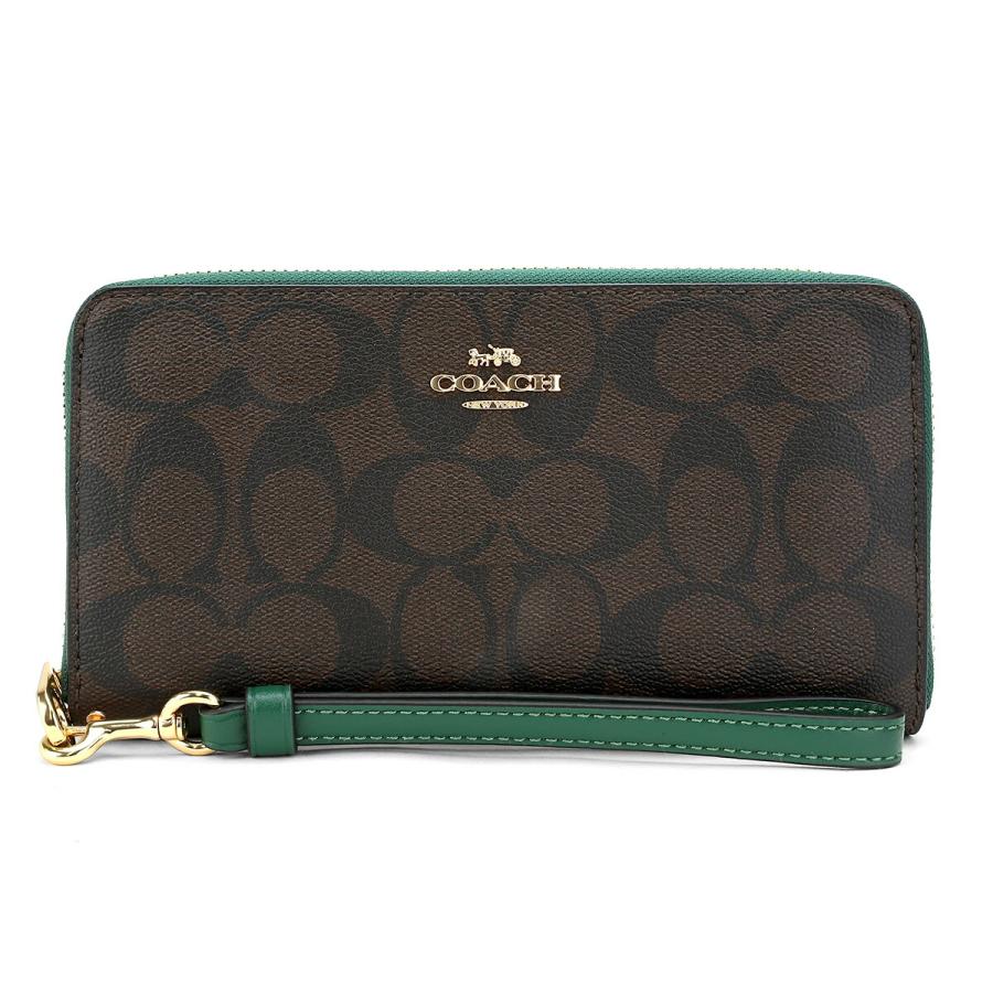 COACH　コーチ　C4452　長財布　ラウンドファスナー　シグネチャー　PVC COACHコーチC4452長財布ラウンドファスナーシグネチャーPVC