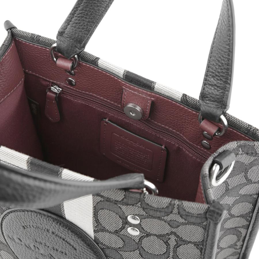並行輸入 コーチ トートバッグ COACH シグネチャー ジャカード C8417 SVRT6レディース ブラック 黒 | COACH | 06
