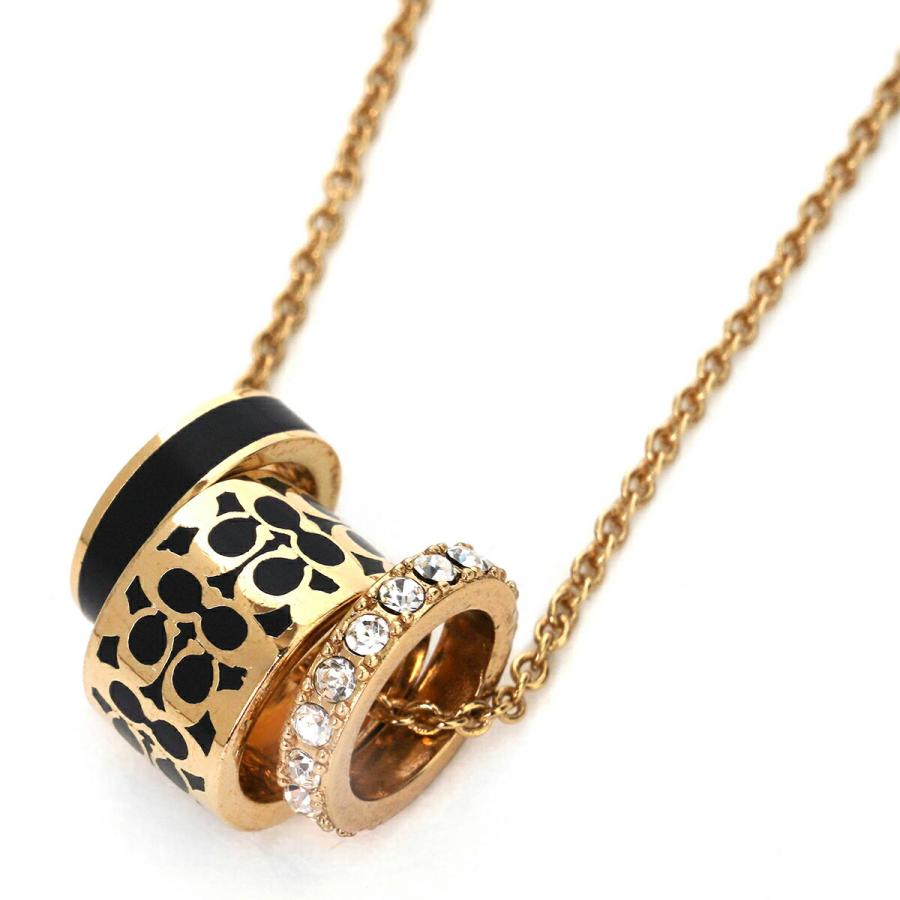 並行輸入 コーチ ネックレス COACH シグネチャー C9446 GDBKONEレディース ゴールド 金 ブラック 黒 | COACH | 01