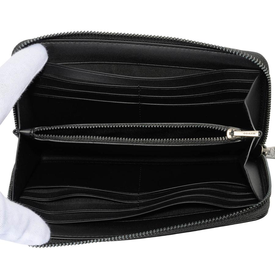 並行輸入 コーチ 長財布(ラウンドファスナー) COACH シグネチャー CE551 QBBKユニセックス ブラック 黒 | COACH | 04