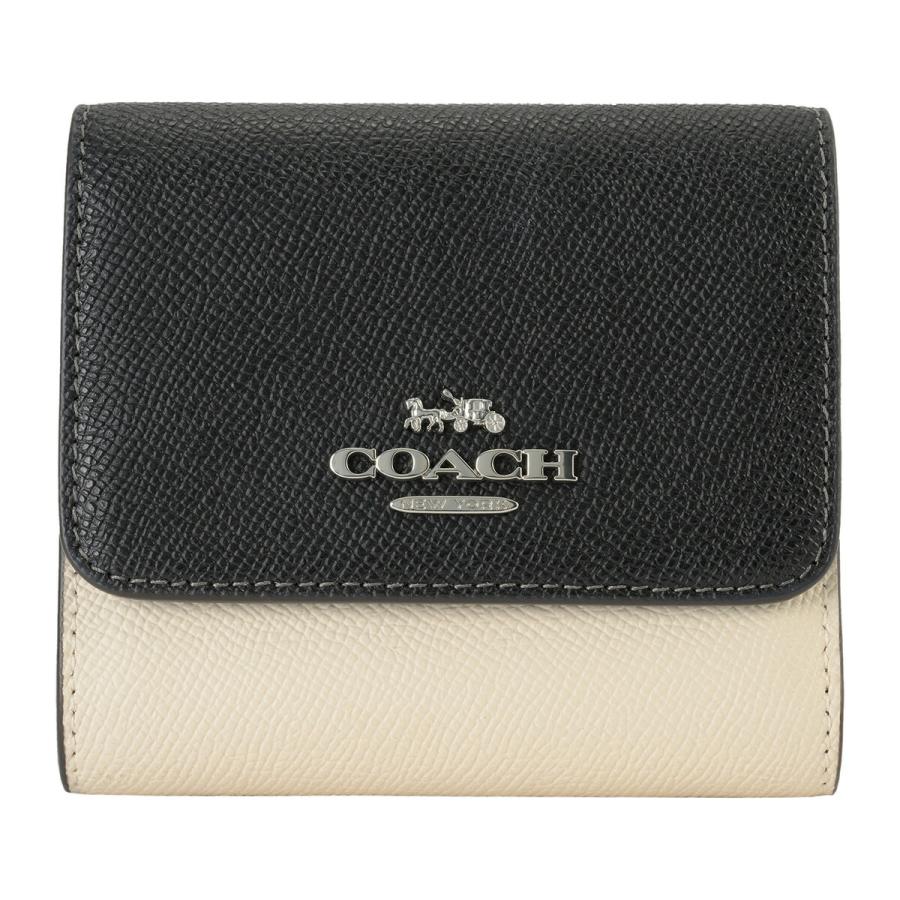 COACH（コーチ） 並行輸入 2つ折り財布 カラーブロック CF446 SVNOK