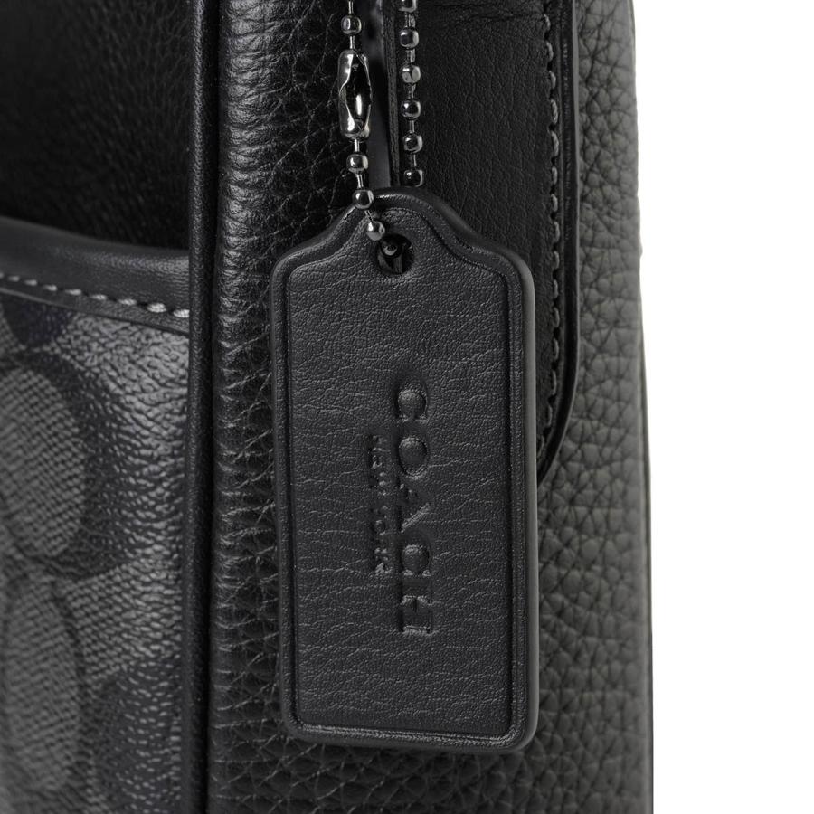 新品未使用 COACH メンズ ボディバッグ シグネチャー 黒 COACH（コーチ） 並行輸入 ウエストバッグ ボディバッグ シグネチャー