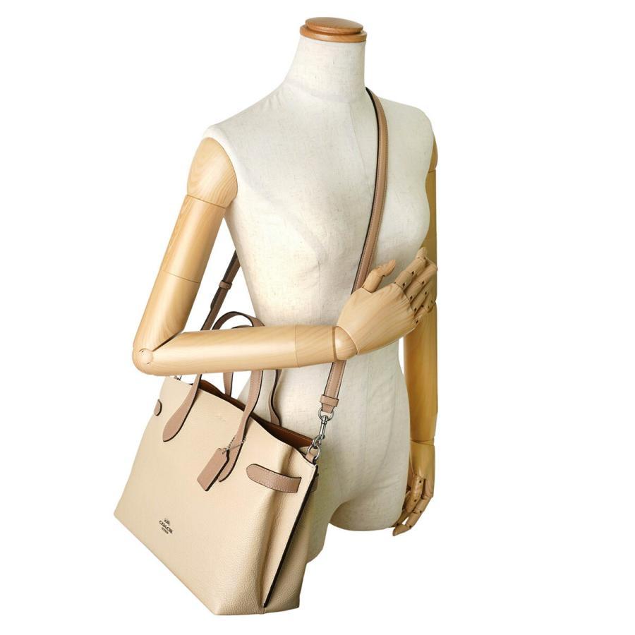 COACH コーチ トートバッグ ぺブルドレザー CH536 SVIO