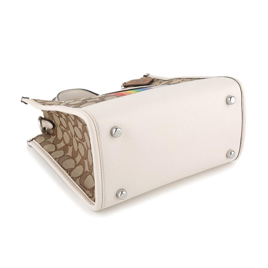 COACH コーチ トートバッグ シグネチャー ジャカード レインボー