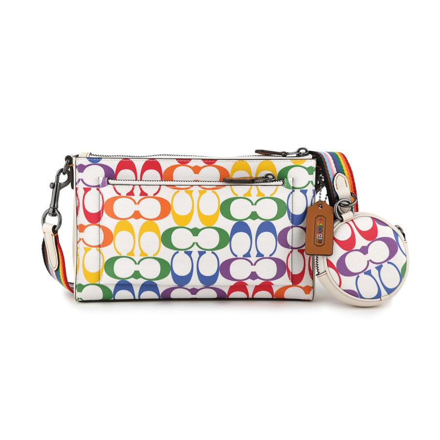 COACH コーチ ショルダーバッグ レインボー シグネチャー CJ673 COACH コーチ ショルダーバッグ レインボー シグネチャー CJ673