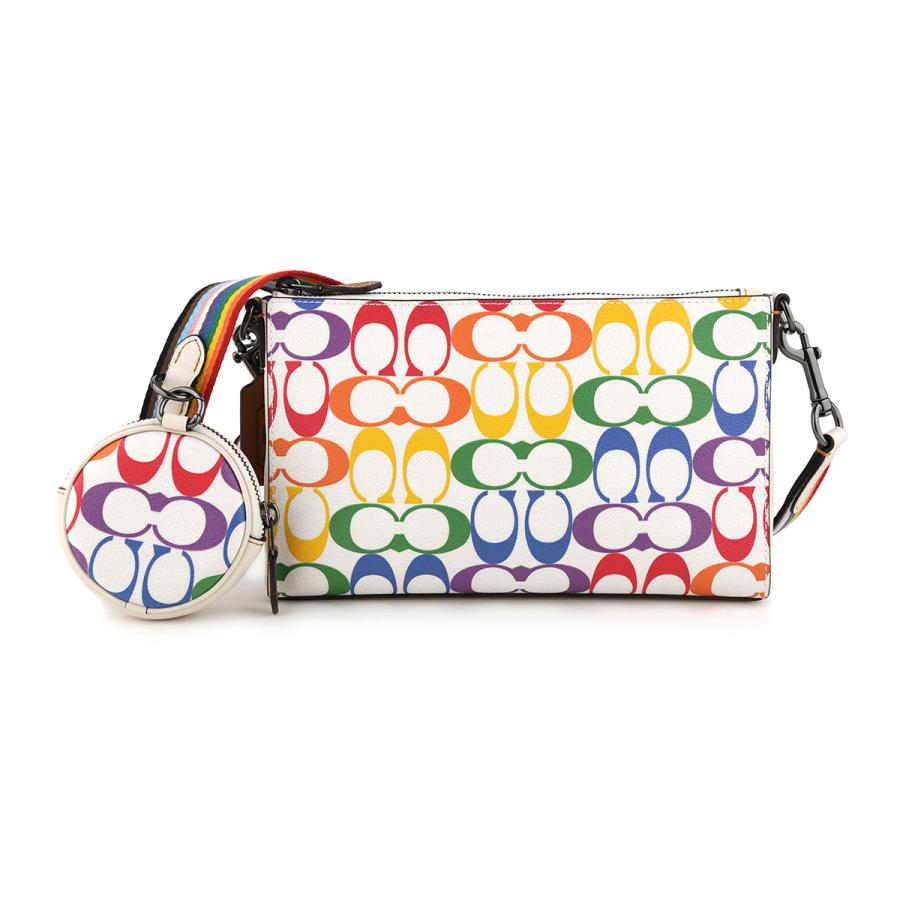 COACH コーチ ショルダーバッグ レインボー シグネチャー CJ673 COACH コーチ ショルダーバッグ レインボー シグネチャー CJ673