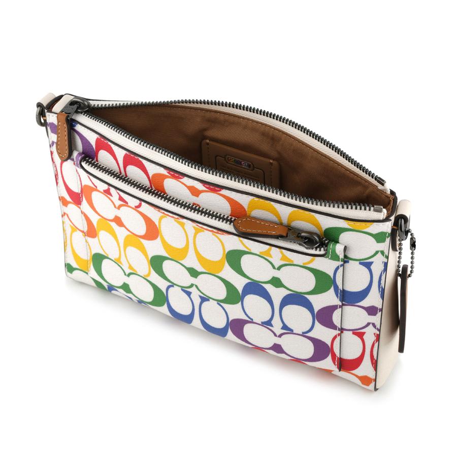 COACH コーチ ショルダーバッグ レインボー シグネチャー CJ673 COACH コーチ ショルダーバッグ レインボー シグネチャー CJ673