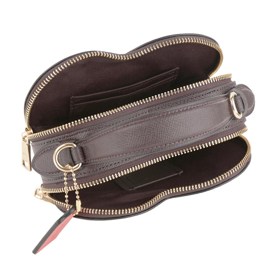 美品✨　コーチ　アクセサリーポーチ　ショルダーバッグ　シグネチャー　チャーム付 COACH 並行輸入 コーチ ショルダーバッグ シグネチャー ハート