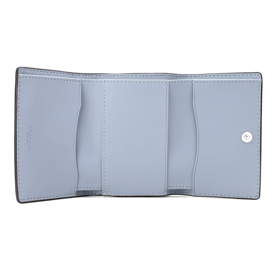 COACH（コーチ） 並行輸入 3つ折り財布 ぺブルドレザー CM238 SVW3K