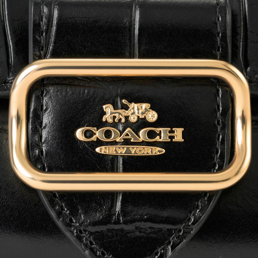 COACH コーチ 2つ折り財布 クロコダイル エンボスド レザー COACH コーチ 2つ折り財布 クロコダイル エンボスド レザー