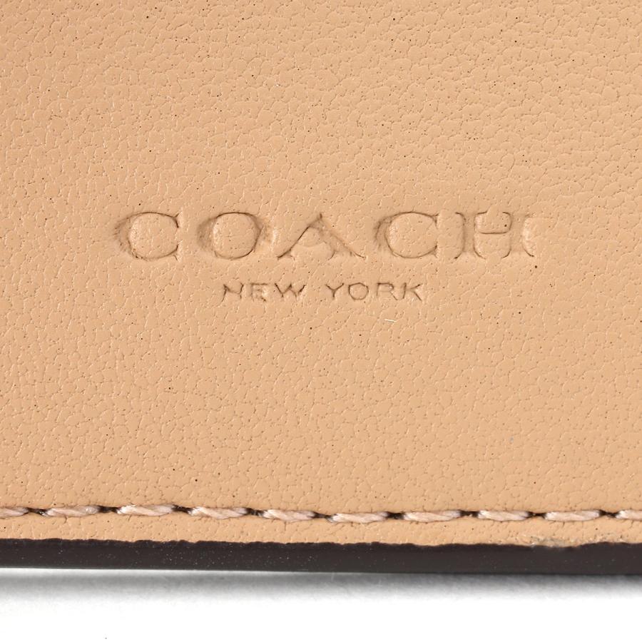 並行輸入 コーチ 2つ折り財布 COACH ぺブルドレザー CM315 IMTAUレディース ベージュ | COACH | 08