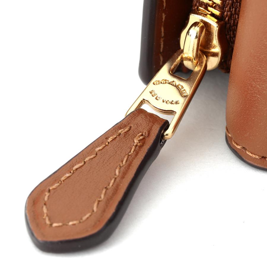 【未使用品】 COACH ラウンドジップ シグネチャー ブラウン ゴールドロゴ COACH（コーチ） シグネチャー ラウンドファスナー 長財布 F76579