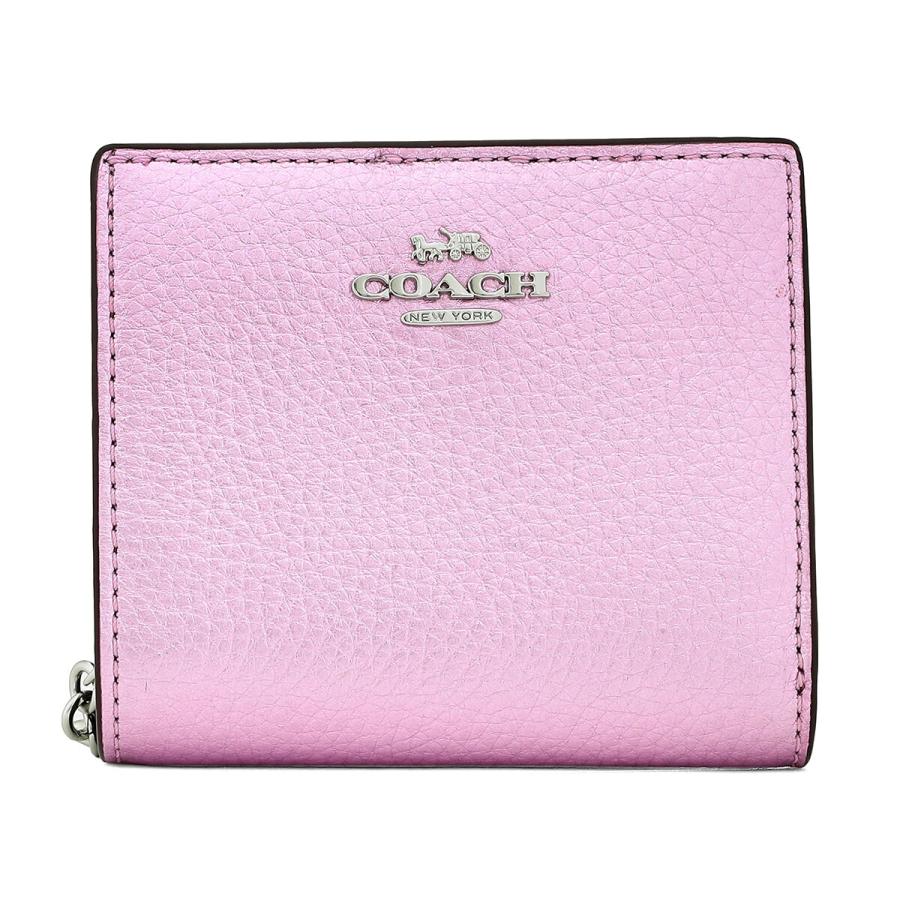 並行輸入 コーチ 2つ折り財布 COACH ぺブルドレザー CP429 SVMP3レディース ピンク | COACH