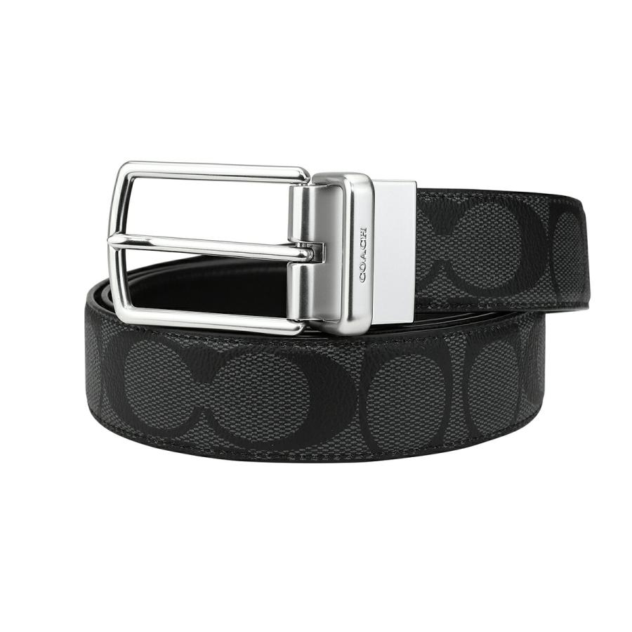 COACH（コーチ） 並行輸入 ベルト シグネチャー CQ016 CQBKメンズ