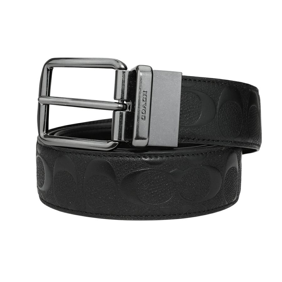 並行輸入 コーチ ベルト COACH シグネチャー CQ024 BLKメンズ ブラック | COACH