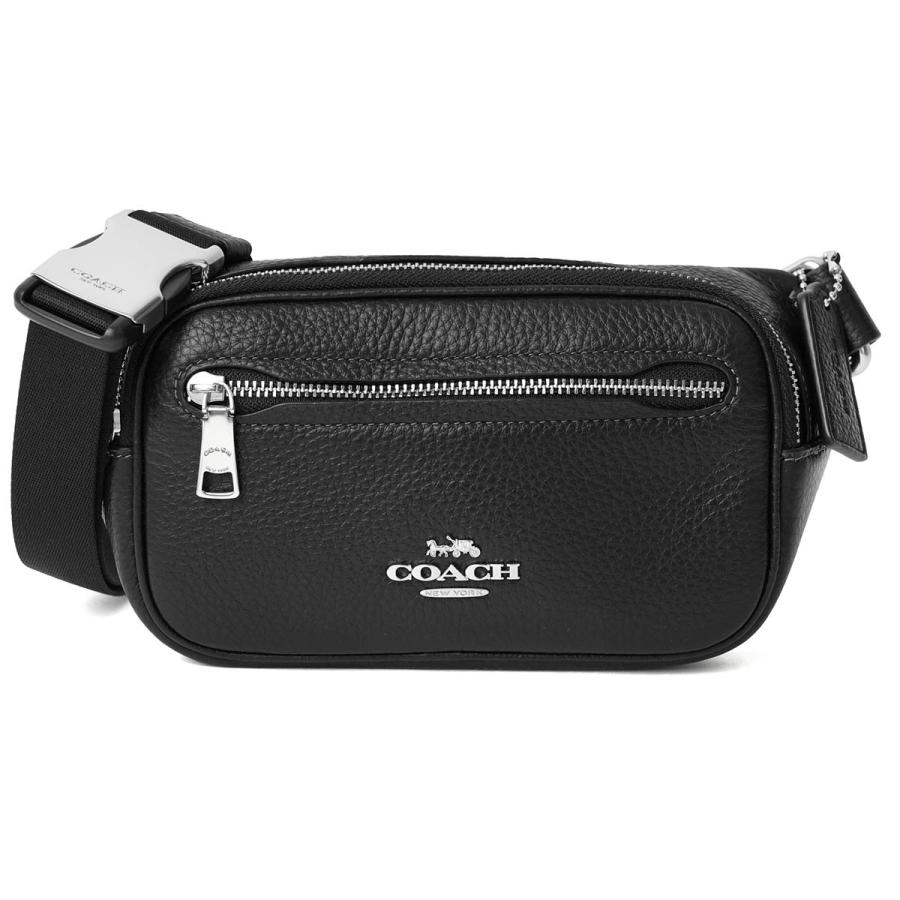 並行輸入 コーチ ショルダーバッグ COACH ペブルドレザー CR190 SVDTVユニセックス ブラック 黒 | COACH