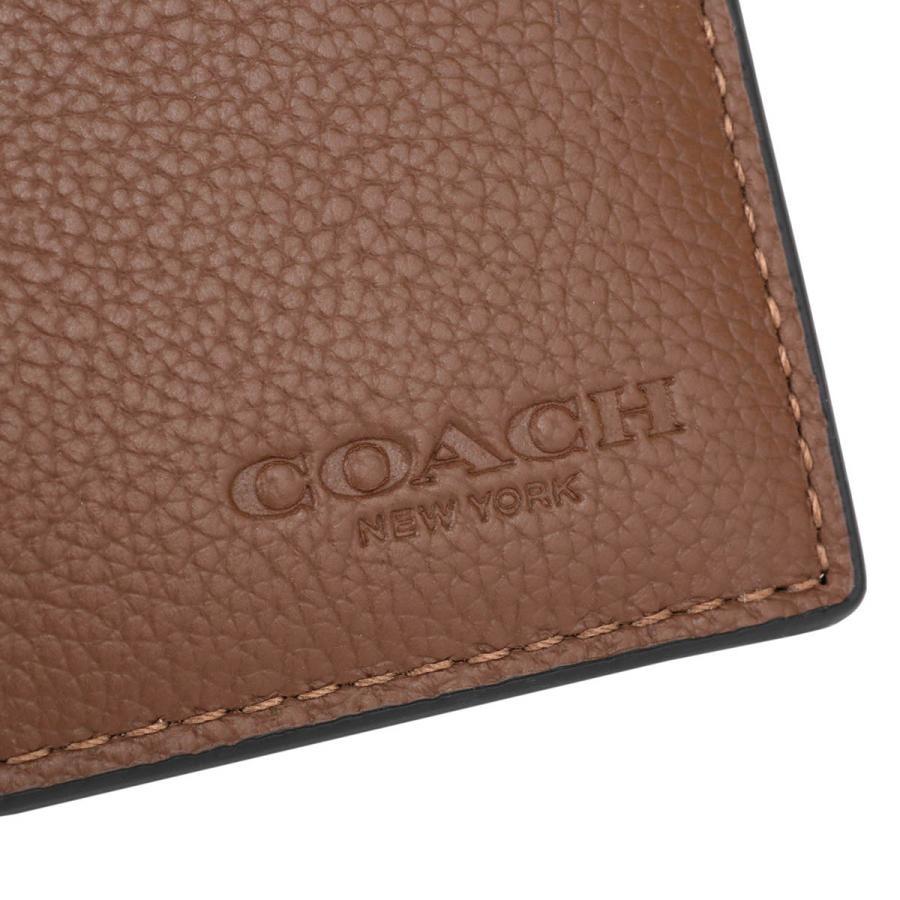 COACH（コーチ） 並行輸入 2つ折り財布 ぺブルドレザー CR911 CWH