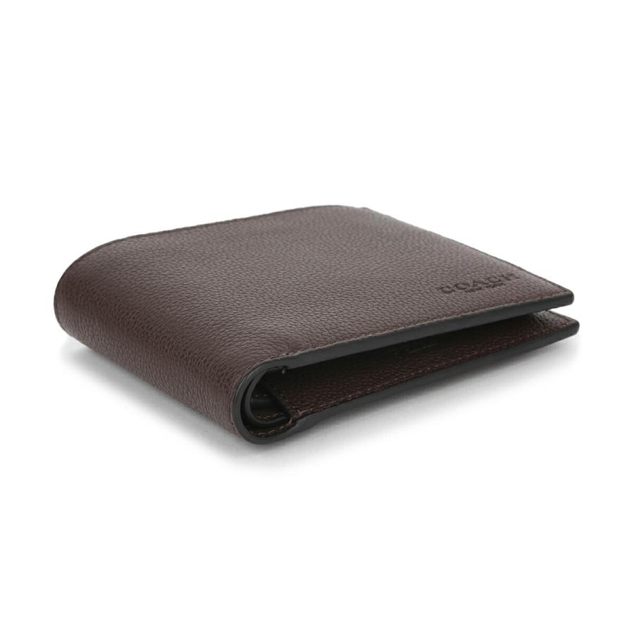 並行輸入 コーチ 2つ折り財布 COACH ぺブルドレザー CR911 CWHメンズ ブラウン 茶 | COACH | 03