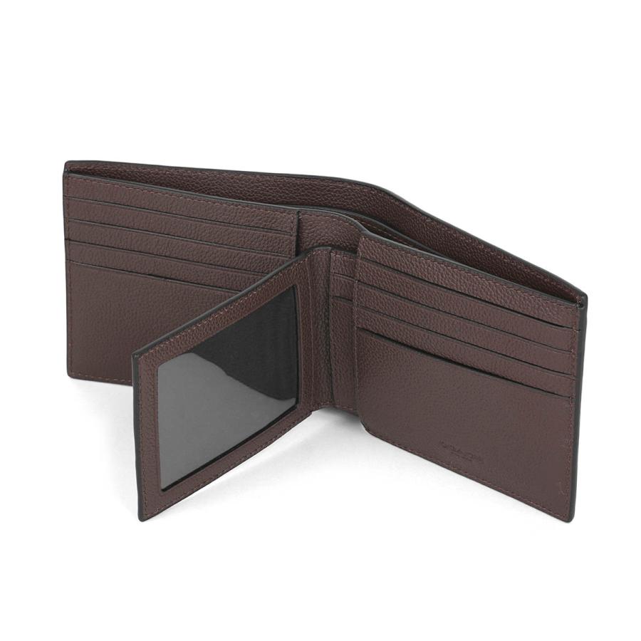 並行輸入 コーチ 2つ折り財布 COACH ぺブルドレザー CR911 CWHメンズ ブラウン 茶 | COACH | 04