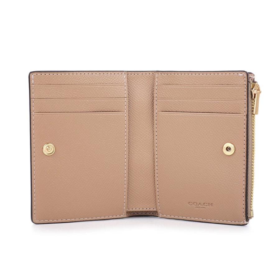 並行輸入 コーチ 2つ折り財布 COACH クロスグレイン CR983 IMTAUレディース ベージュ | COACH | 03