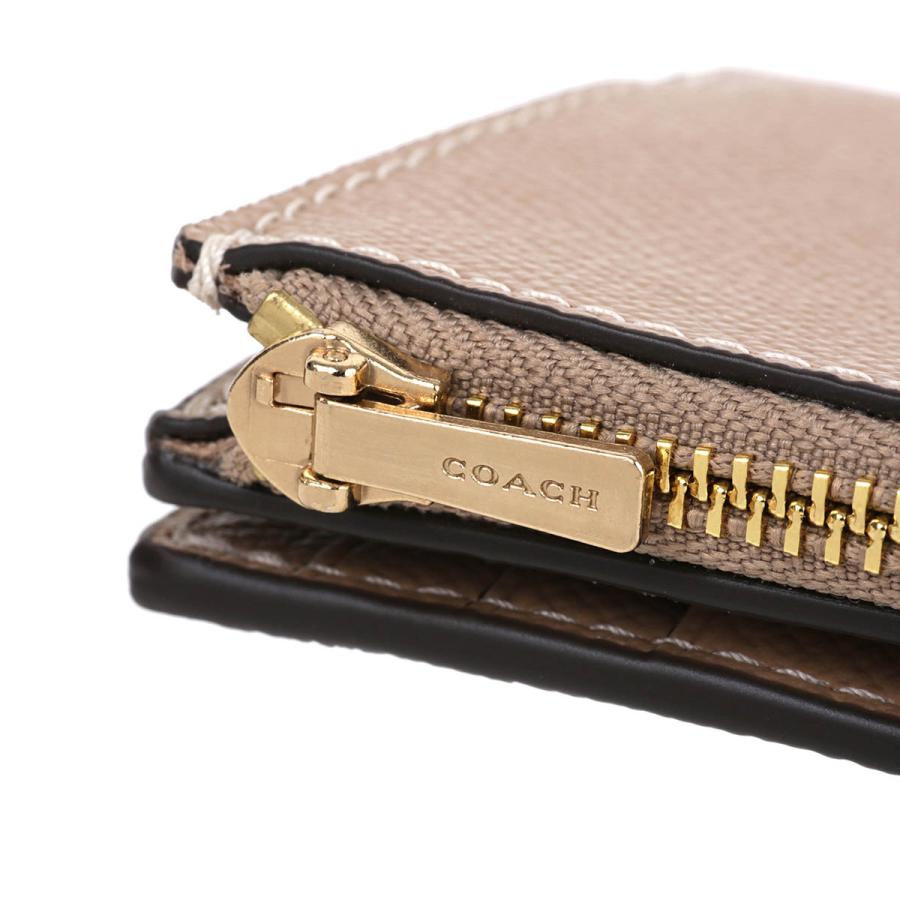 並行輸入 コーチ 2つ折り財布 COACH クロスグレイン CR983 IMTAUレディース ベージュ | COACH | 07