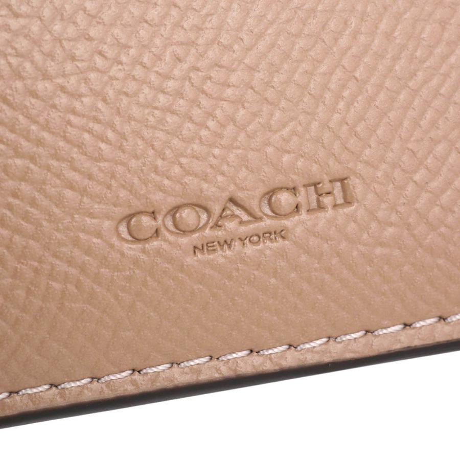 並行輸入 コーチ 2つ折り財布 COACH クロスグレイン CR983 IMTAUレディース ベージュ | COACH | 08