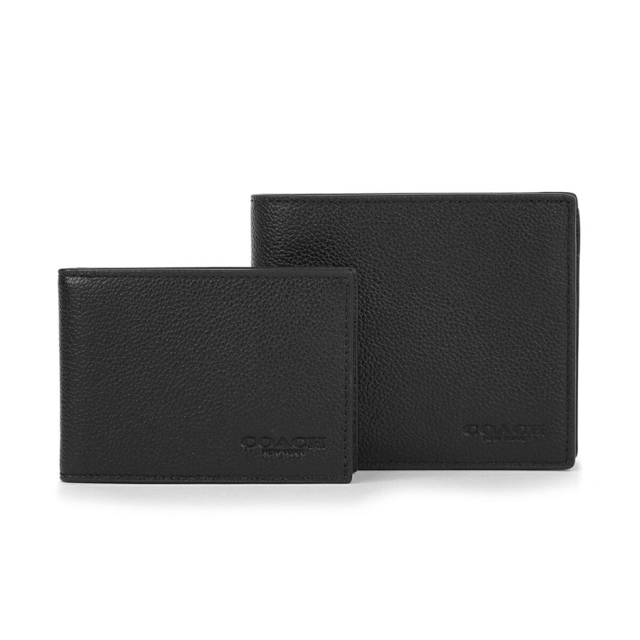 並行輸入 コーチ 2つ折り財布 ぺブルドレザー CS433 BLK | COACH | 01