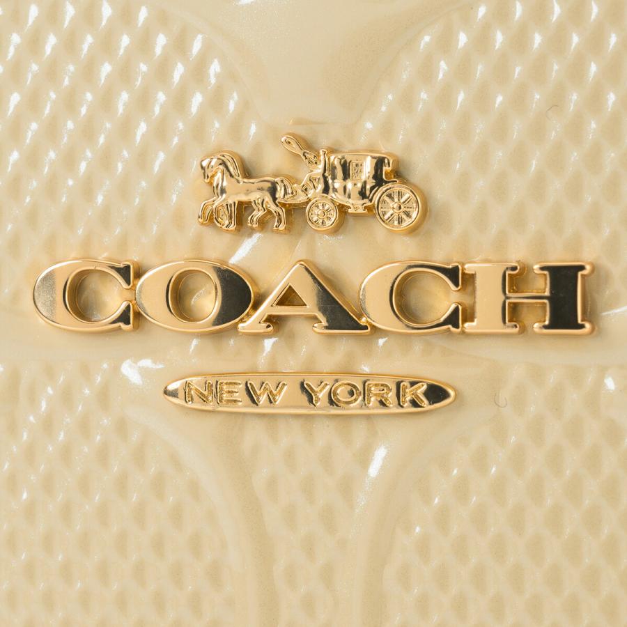 【新品】COACH 長財布 ホワイト シグネチャー型押し ラウンドジップ 新品】COACH 長財布 ホワイト シグネチャー型押し ラウンドジップ