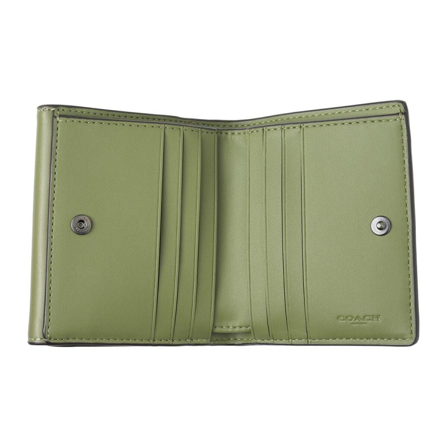並行輸入 コーチ 3つ折り財布 COACH リファインドカーフレザー CT985 QBMGRレディース カーキグリーン 緑 | COACH | 03