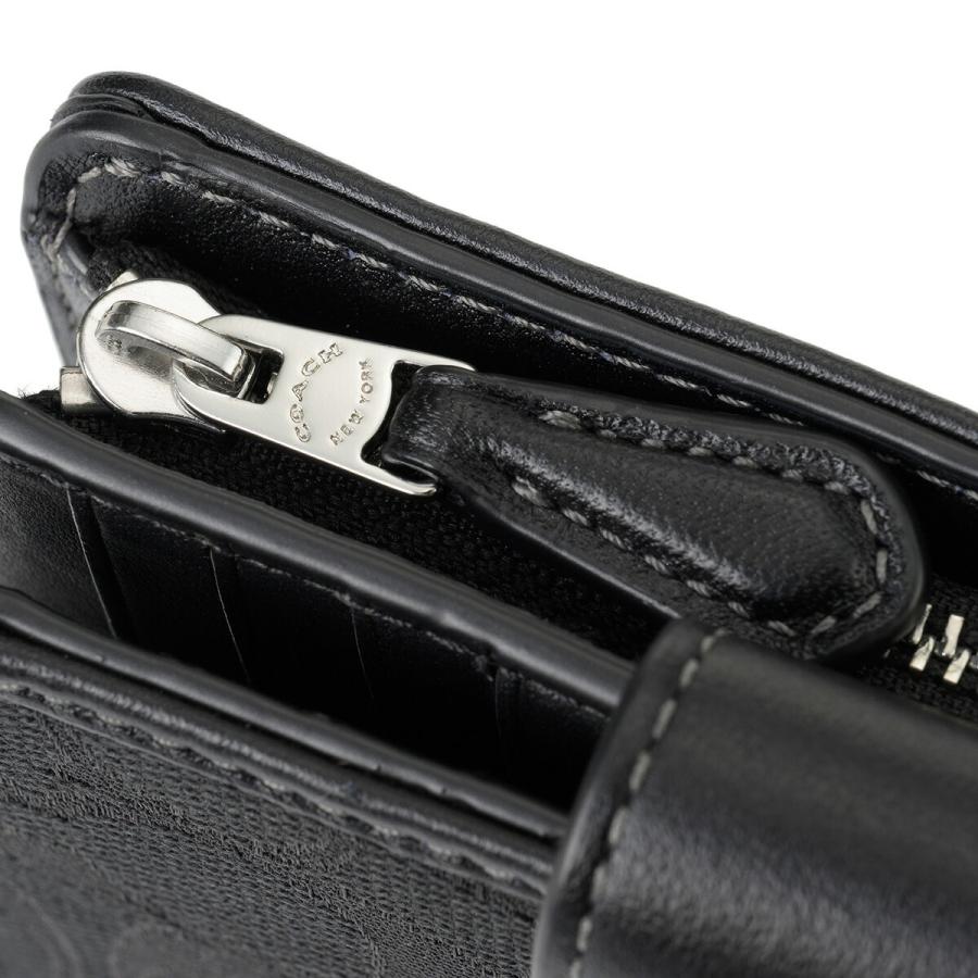 COACH コーチ 2つ折り財布 シグネチャー ジャカード CU402 SBKBK COACH コーチ 2つ折り財布 シグネチャー ジャカード CU402 SBKBK