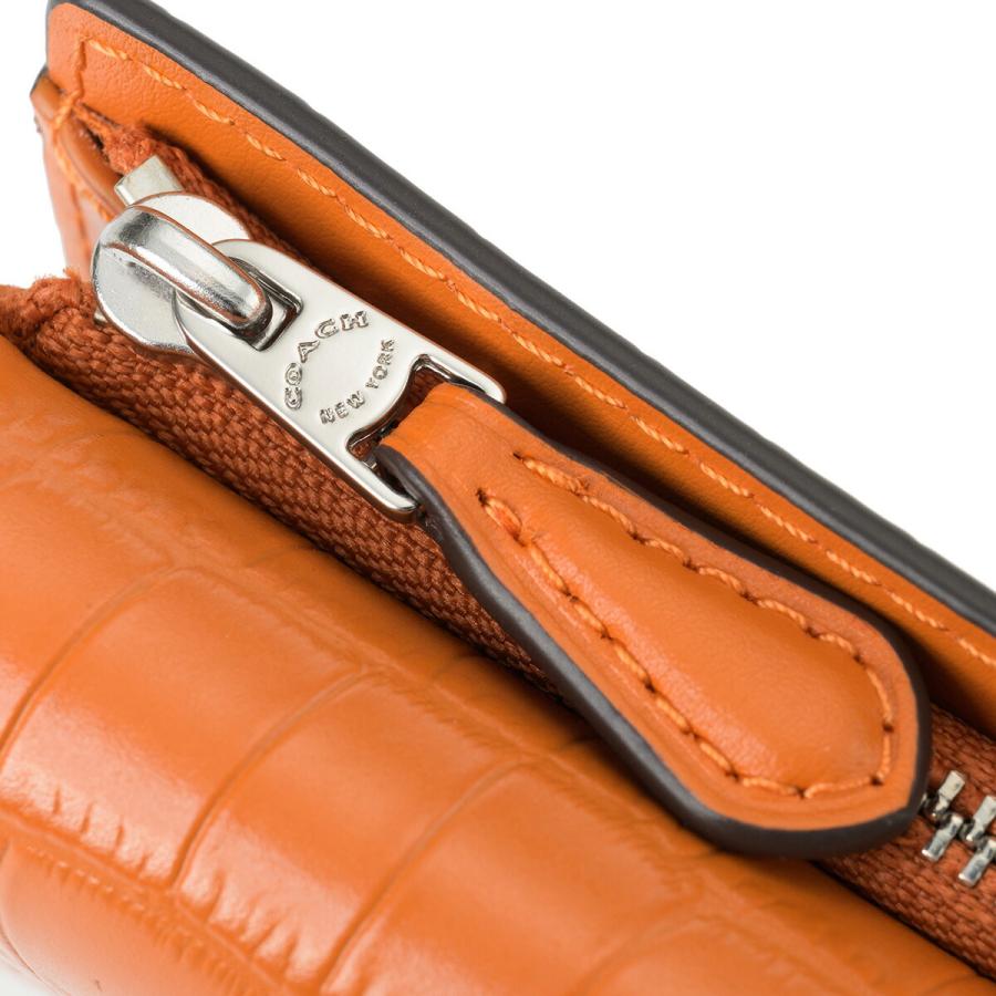 COACH（コーチ） 並行輸入 3つ折り財布 クロコダイル エンボスド