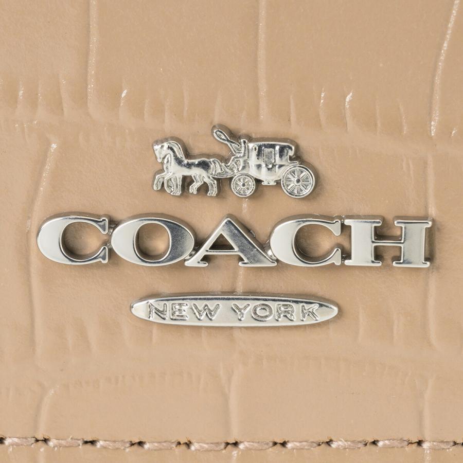 COACH（コーチ） 並行輸入 3つ折り財布 クロコダイル エンボスド