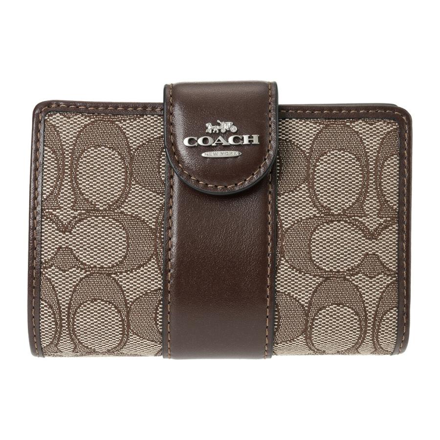 【新品・保管品】COACH 三つ折り財布 シグネチャー ジャガード COACH（コーチ） 並行輸入 2つ折り財布 シグネチャー ジャカード CU987
