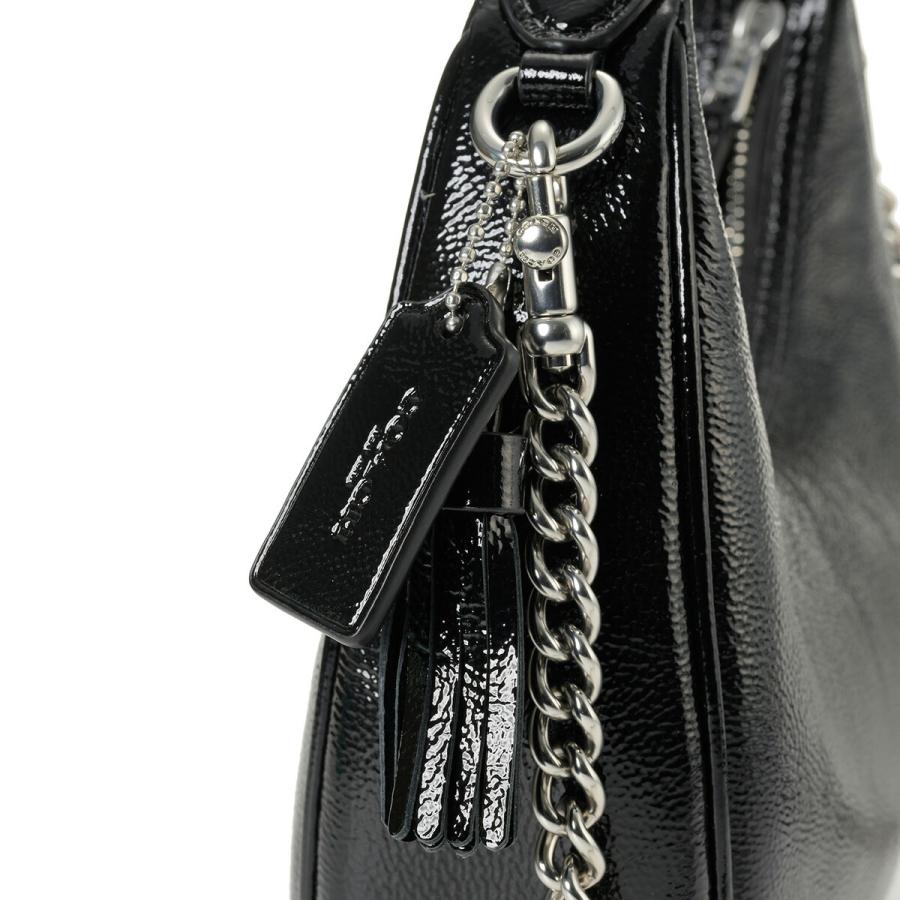 COACH コーチ ショルダーバッグ パテント レザー CW036 SVBK
