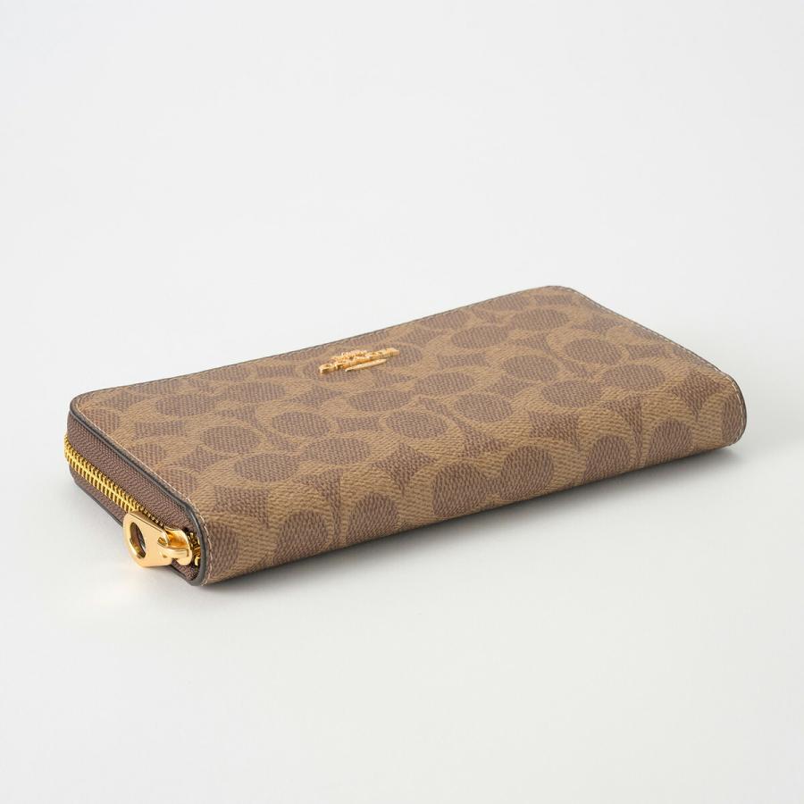 ✨未使用級✨ COACH コーチ  ウォレット シグネチャー キャンバス COACH（コーチ） 並行輸入 長財布(ラウンドファスナー) シグネチャー
