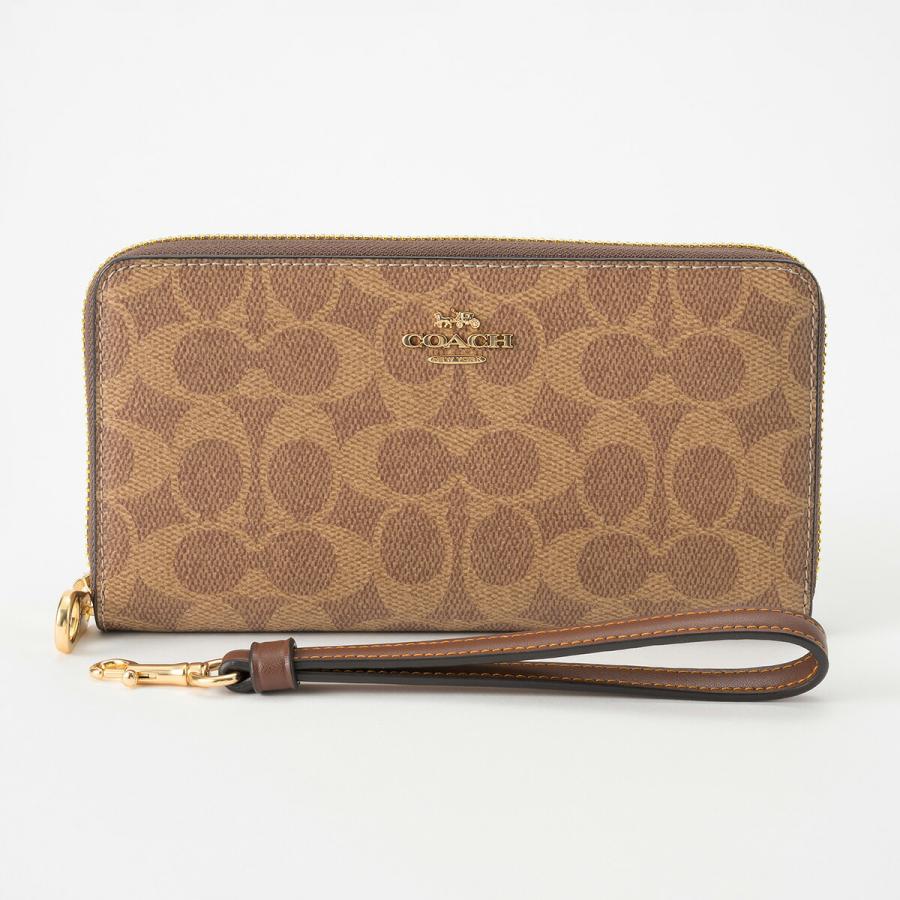 ✨未使用級✨ COACH コーチ  ウォレット シグネチャー キャンバス COACH（コーチ） 並行輸入 長財布(ラウンドファスナー) シグネチャー