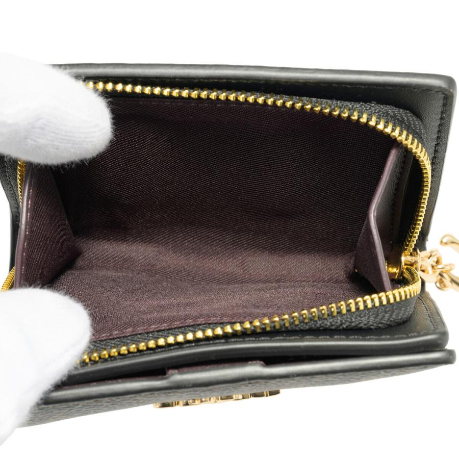 【新品未使用・美品】COACH 二つ折り財布 ブラック　CW789 コーチ COACH CW789 二つ折り財布 スナップウォレット